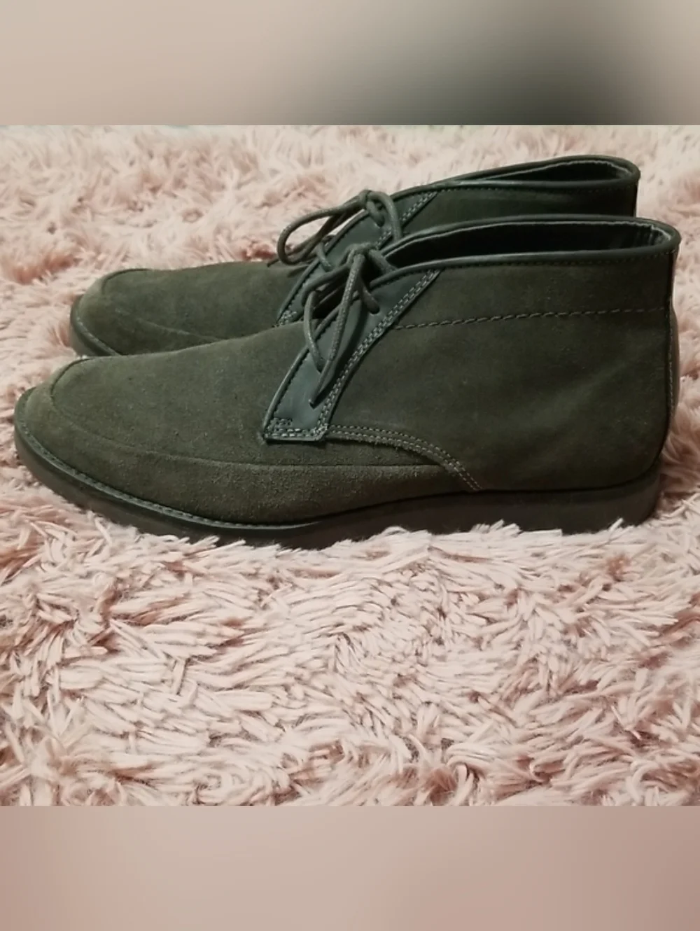 Mark Nason Skechers Suede Chukka Boots in Dark Gray Color Memory Foam Lux